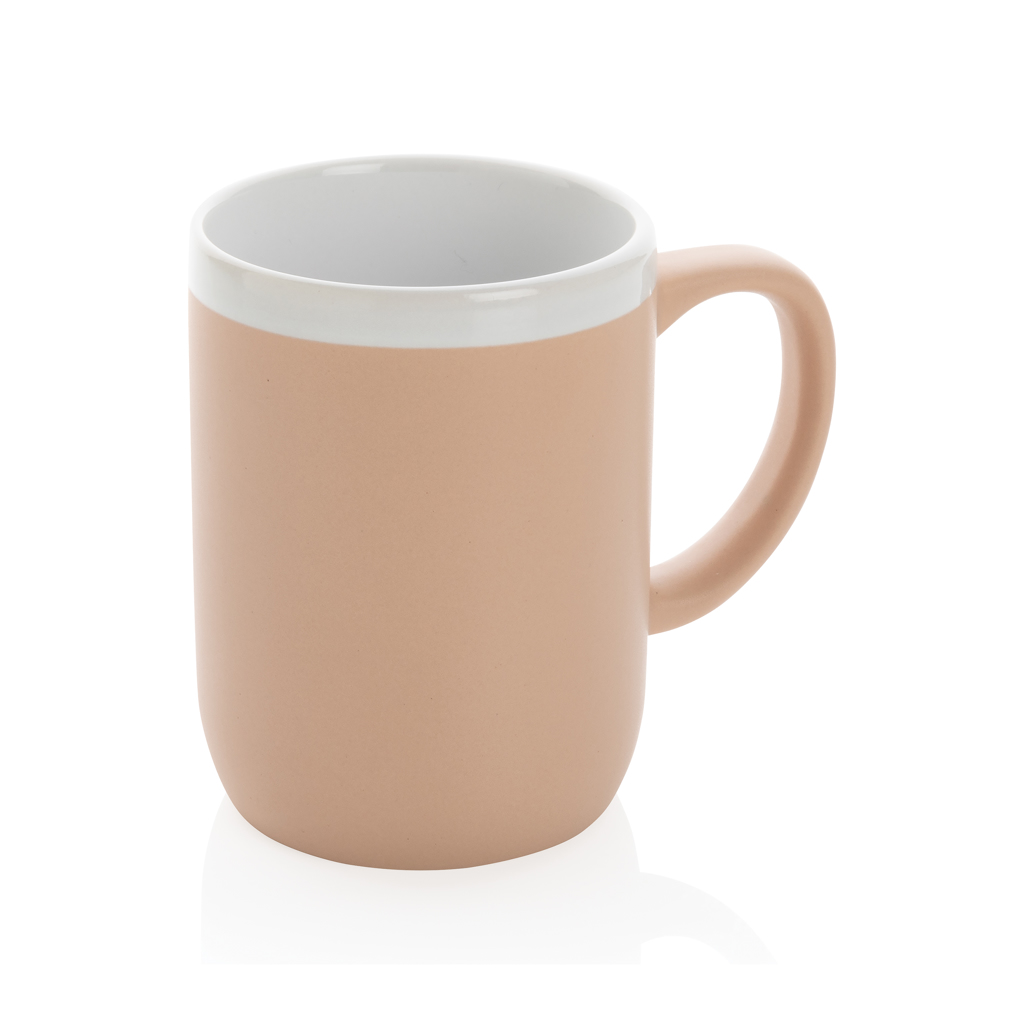 Taza con borde blanco personalizada